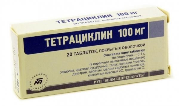 Для лечения заболевания на ранней стадии назначается Тетрациклин